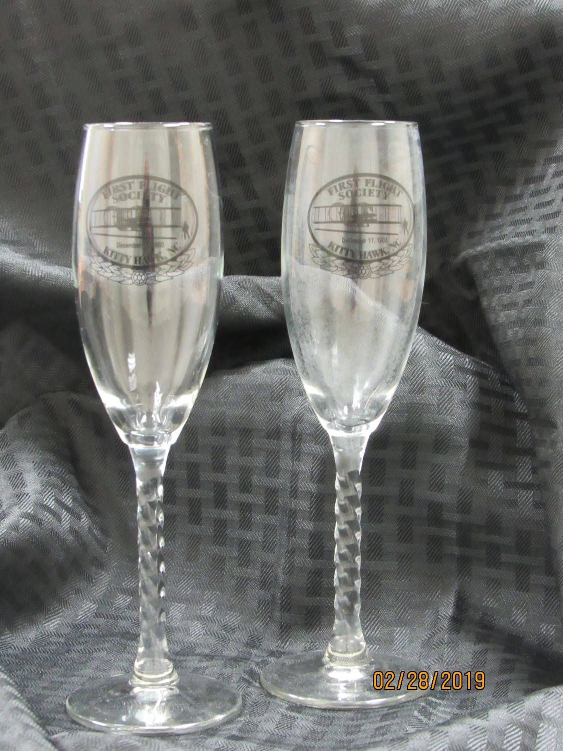 First Flight Society Champagne Glasses