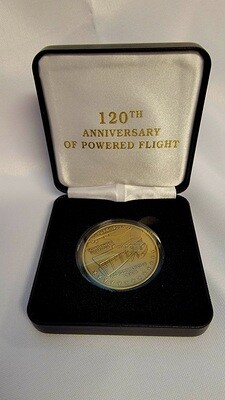 120th Anniversary Anniversary of Powered Flight Coin-Antique Brass