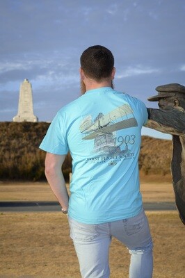 First Flight Society T-Shirts (Lagoon Blue)