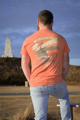 First Flight Society 120th Anniversary Sunset Orange T-Shirt