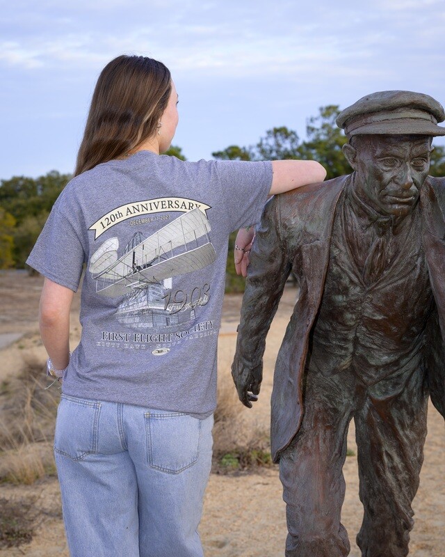 First Flight Society 120th Anniversary Gray T-Shirt