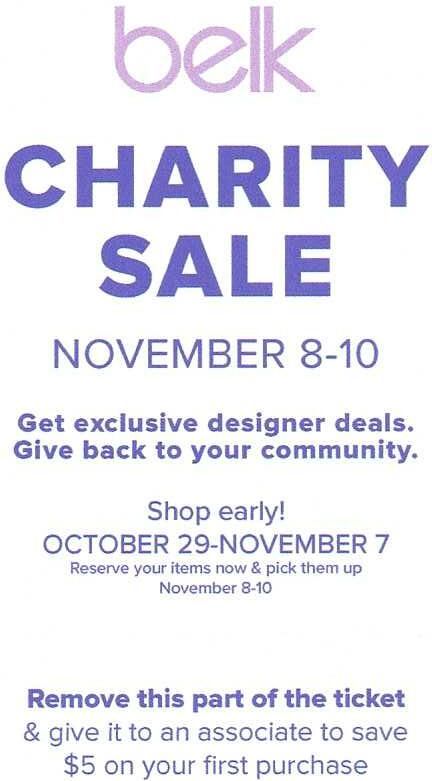 Belk Charity Sale