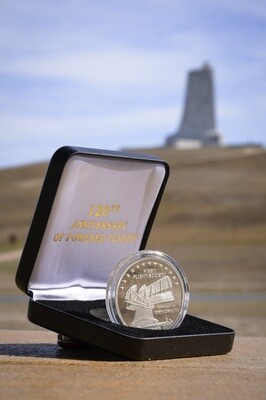 120th Anniversary of Powered Flight Coin-.999 Fine Silver