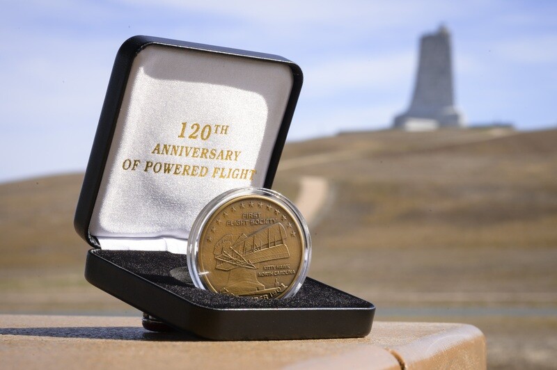 120th Anniversary of Powered Flight Coin-Antique Brass