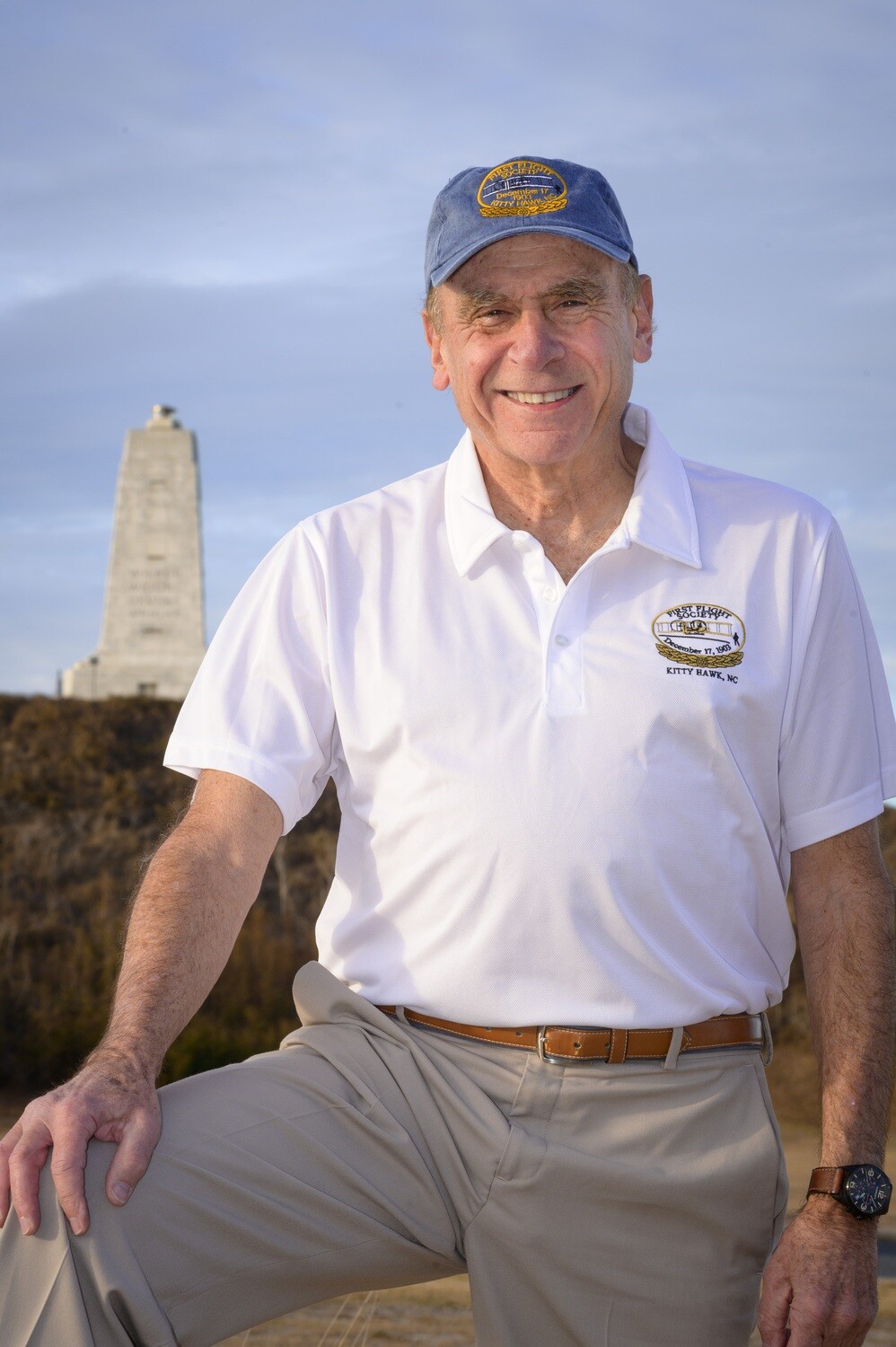 First Flight Society White Polo