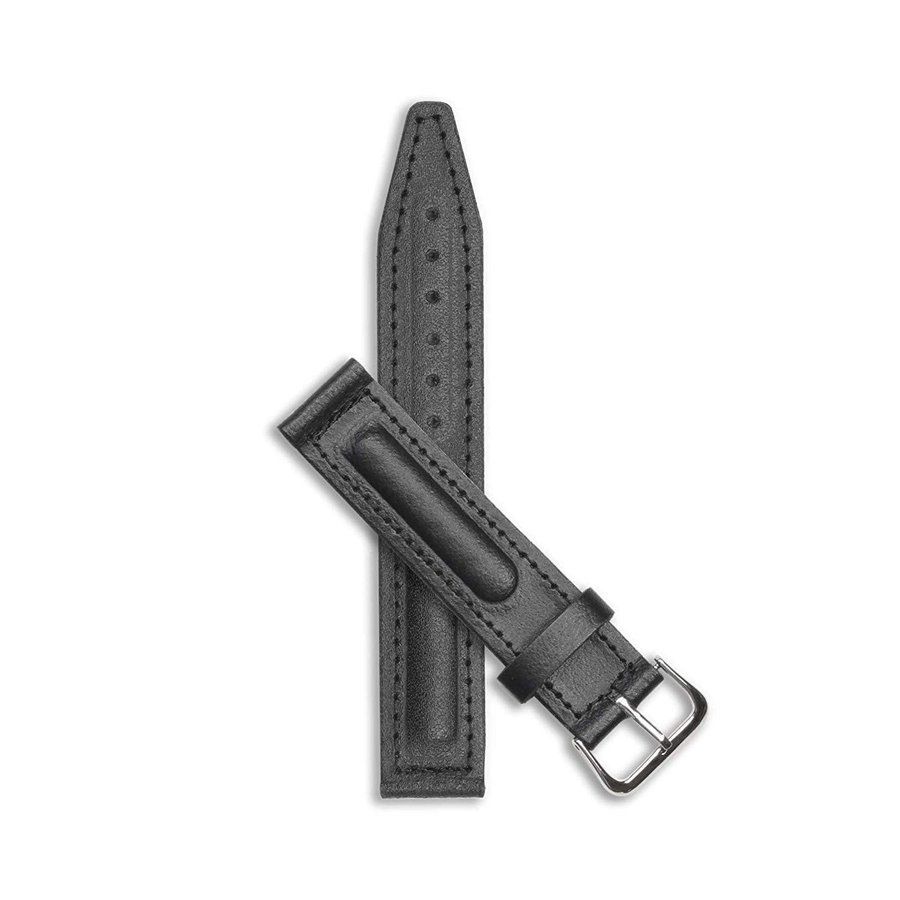 Vostok Classic Leather Bracelet - 18 mm, Silver Buckle