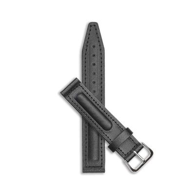 Vostok Classic Leather Bracelet - 18 mm, Silver Buckle