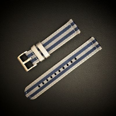 Nylon Klockarmband 20 mm med Snabbfäste – Passar Seiko, Omega, Tudor, Pagani, Garmin m.fl.