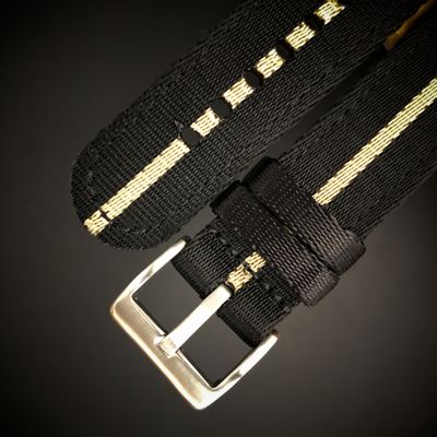 Nylon Watch Strap 20 mm with Quick Fastener - Fits Seiko, Omega, Tudor, Pagani, Garmin and others.