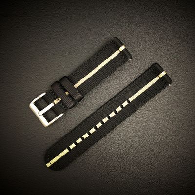 Nylon Klockarmband 20 mm med Snabbfäste – Passar Seiko, Omega, Tudor, Pagani, Garmin m.fl.