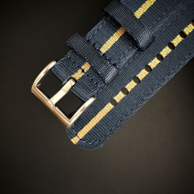 Nylon Watch Strap 20 mm with Quick Fastener - Fits Seiko, Omega, Tudor, Pagani, Garmin and others.
