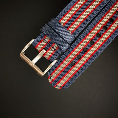 Nylon Watch Strap 20 mm with Quick Fastener - Fits Seiko, Omega, Tudor, Pagani, Garmin and others.