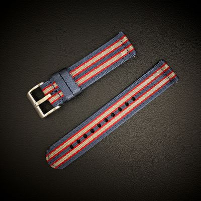 Nylon Klockarmband 20 mm med Snabbfäste – Passar Seiko, Omega, Tudor, Pagani, Garmin m.fl.