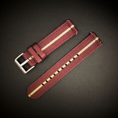 Nylon Klockarmband 20 mm med Snabbfäste – Passar Seiko, Omega, Tudor, Pagani, Garmin m.fl.