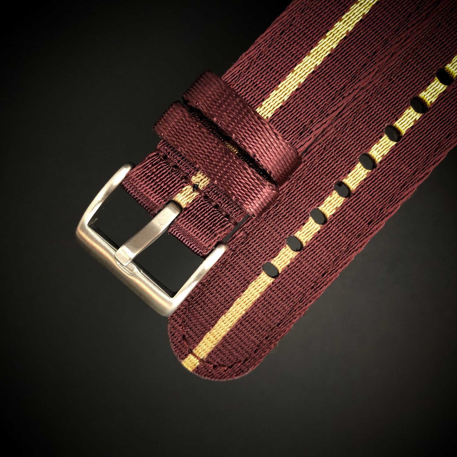 Nylon Watch Strap 20 mm with Quick Fastener - Fits Seiko, Omega, Tudor, Pagani, Garmin and others.