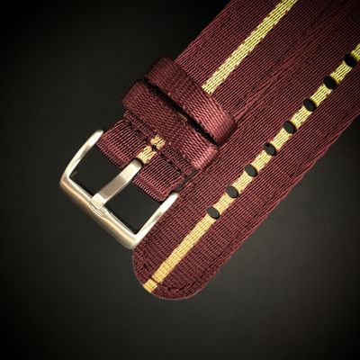 Nylon Watch Strap 20 mm with Quick Fastener - Fits Seiko, Omega, Tudor, Pagani, Garmin and others.