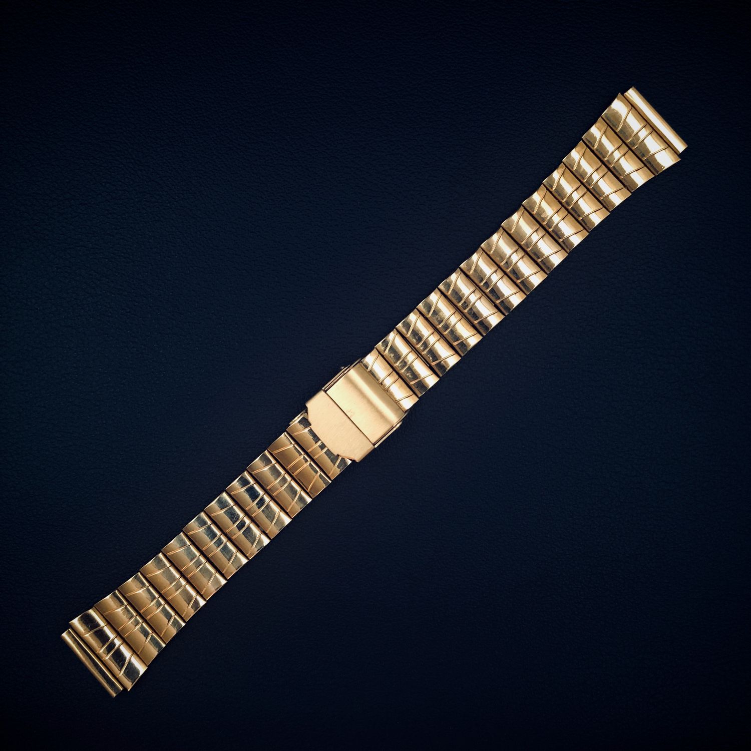 Gold-Plated Stainless Steel Watch Band  18mm