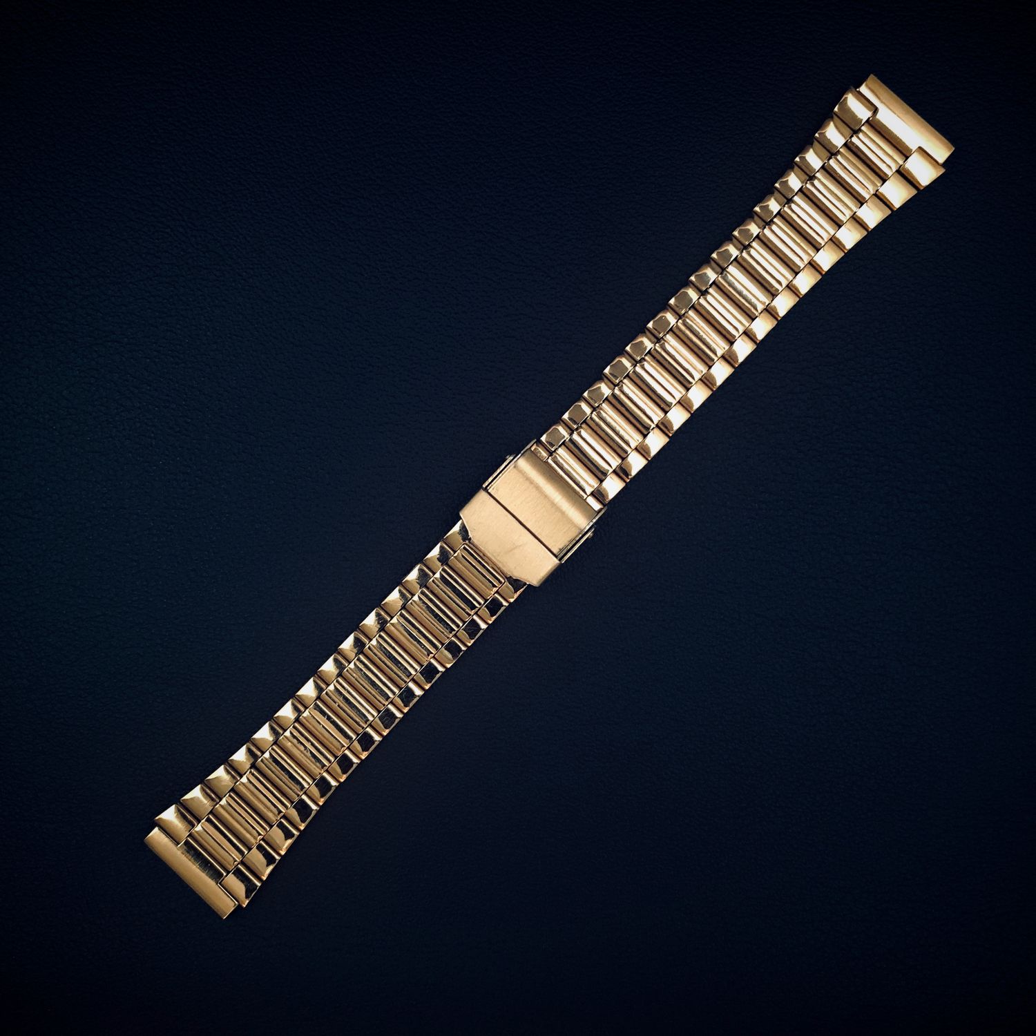 Gold-Plated Stainless Steel Watch Band  18mm