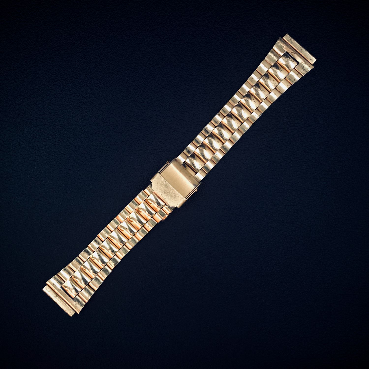 Gold-Plated Stainless Steel Watch Band  18mm