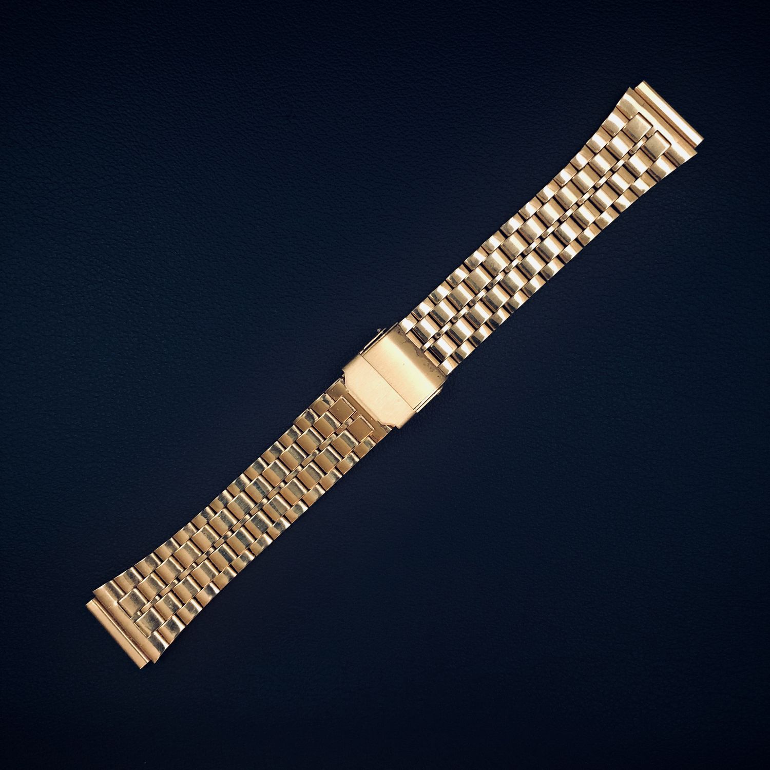 Gold-Plated Stainless Steel Watch Band  18mm