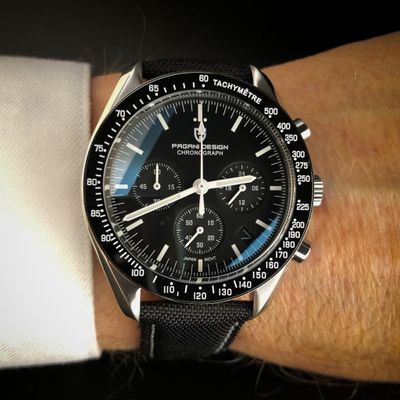 Pagani Design PD-1701 Speedmaster Moonwatch – 40 mm Chronograph with Sapphire Crystal &amp; VK63 Movement