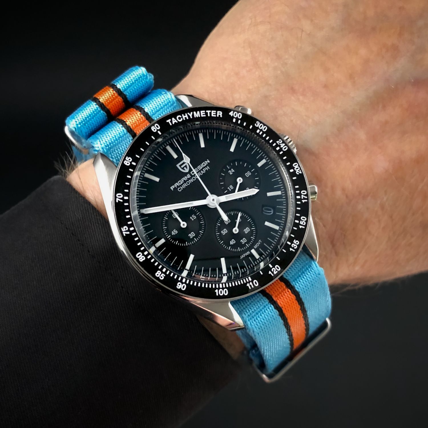 Pagani Design PD-1701 Speedmaster Moonwatch – 40 mm Chronograph with Sapphire Crystal &amp; VK63 Movement