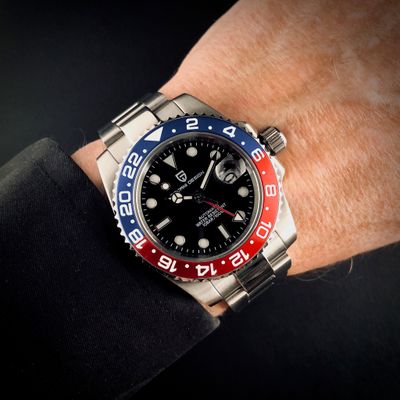 Pagani Design PD-1662 GMT PEPSI Seiko NH35A Automat 10ATM/100M
