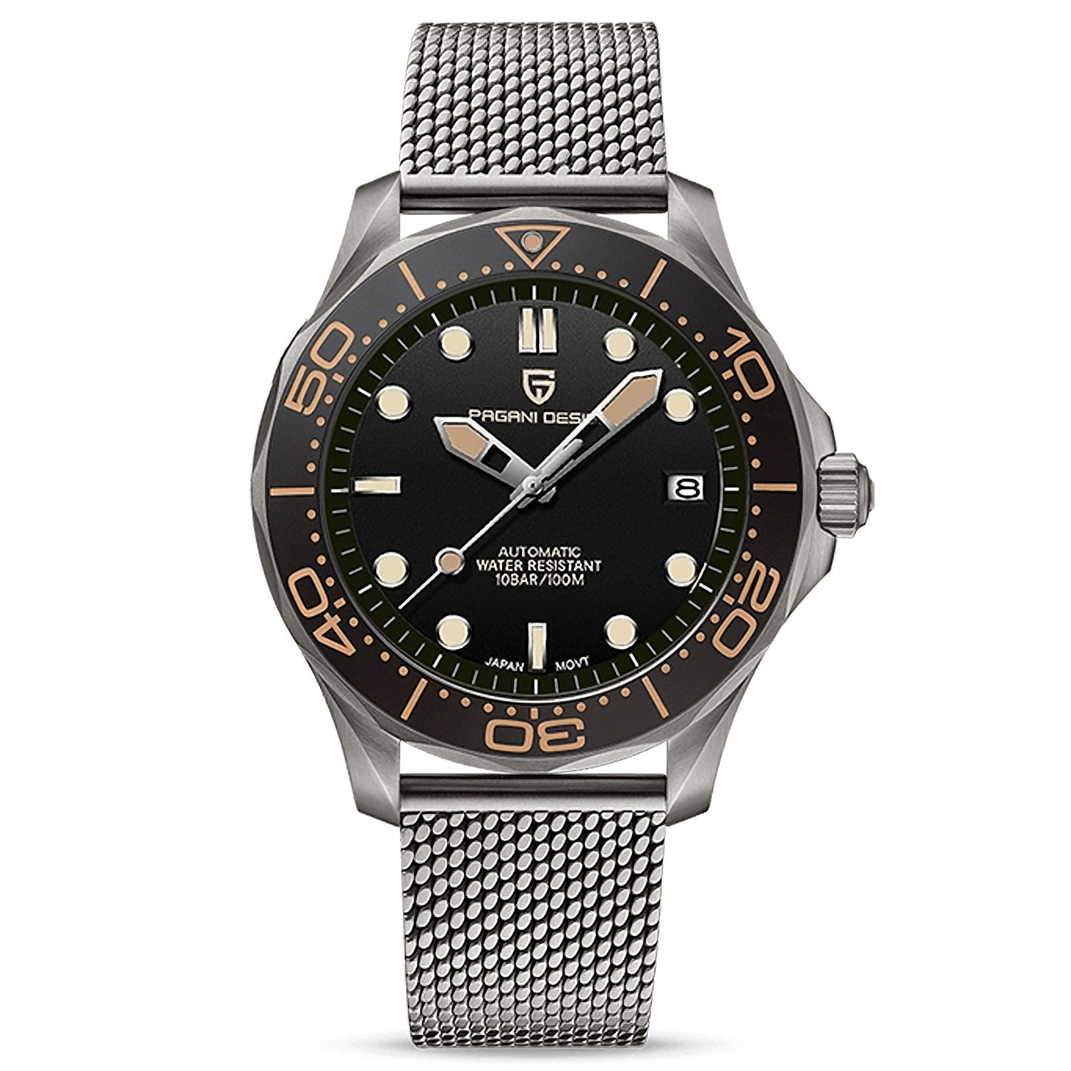 Pagani Design PD-1667 Seiko NH35 Automatiskt 10 ATM / 100 M