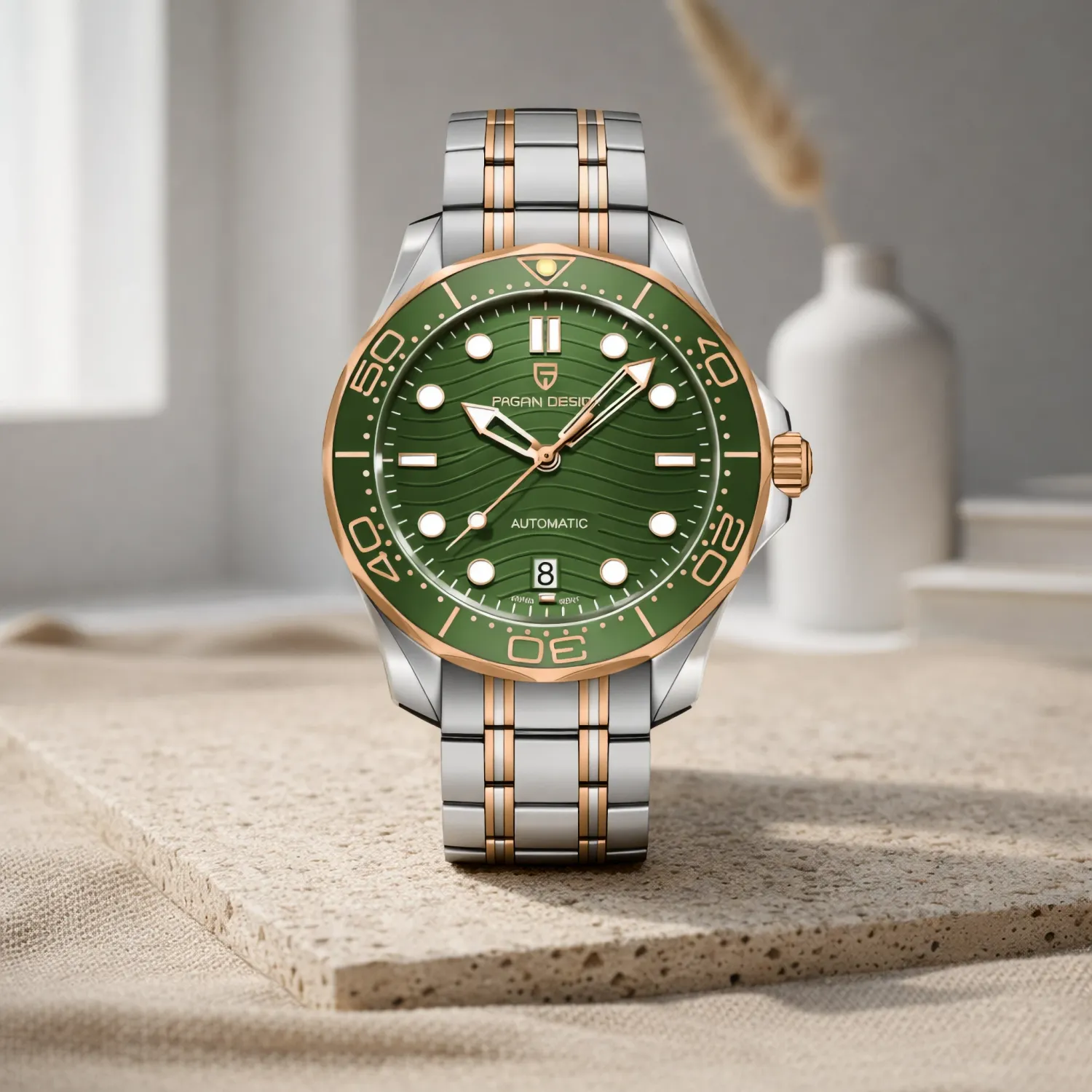 Pagani Design PD-1685 Gold Green NH35 Automatic 200m