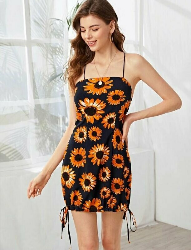Vestidos Cordón Floral Multicolor Bohemio