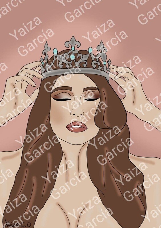 Lámina Princesa triste A5