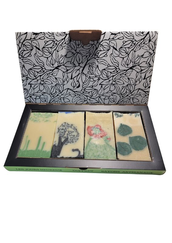 Coffret de 4 savons "LES JOURS HEUREUX"