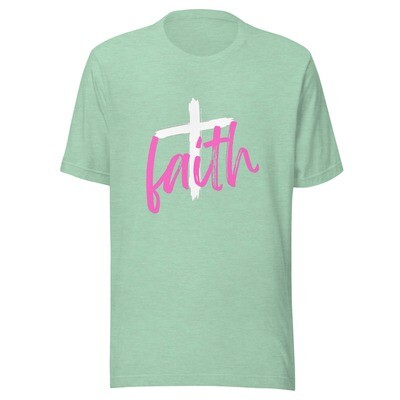'Faith' (pink) Adult Unisex Tee