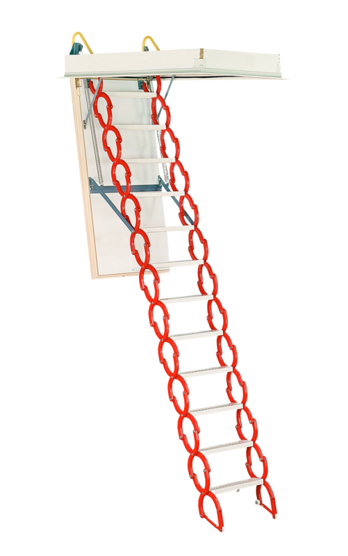 Rainbow Prestige Telescoping Attic Stair - Red M3060H