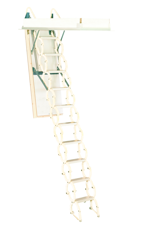 Rainbow Prestige Telescoping Attic Stair - White M2236