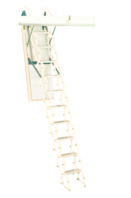Rainbow Prestige Telescoping Attic Stair - White M2236