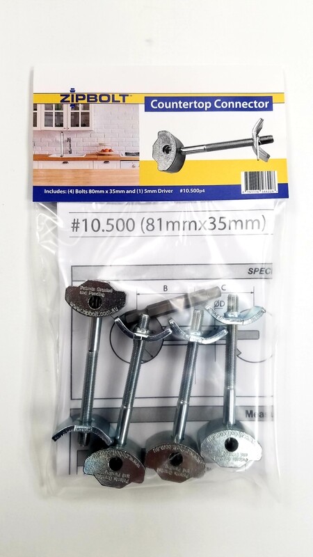 Zipbolt UT 80mm x 35mm (10.500) 4 Pack