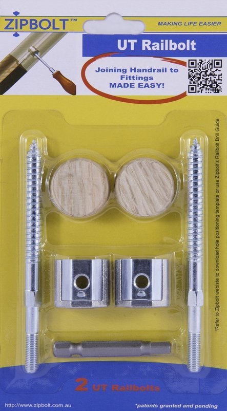 Zipbolt UT Rail Bolt (13.610) 2 Pack