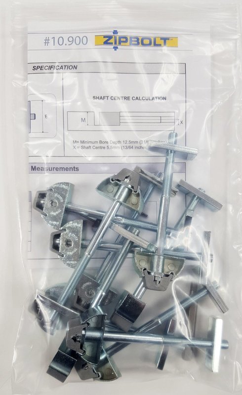 Zipbolt UT Drawbolt  Counter Top Fastener (10.900) Multipack