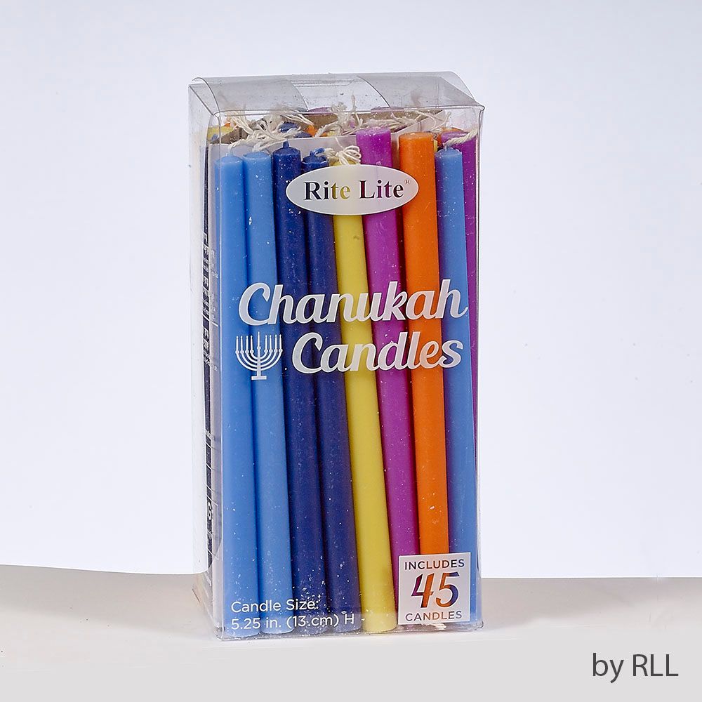 Hanukkah lys i assorterte farger