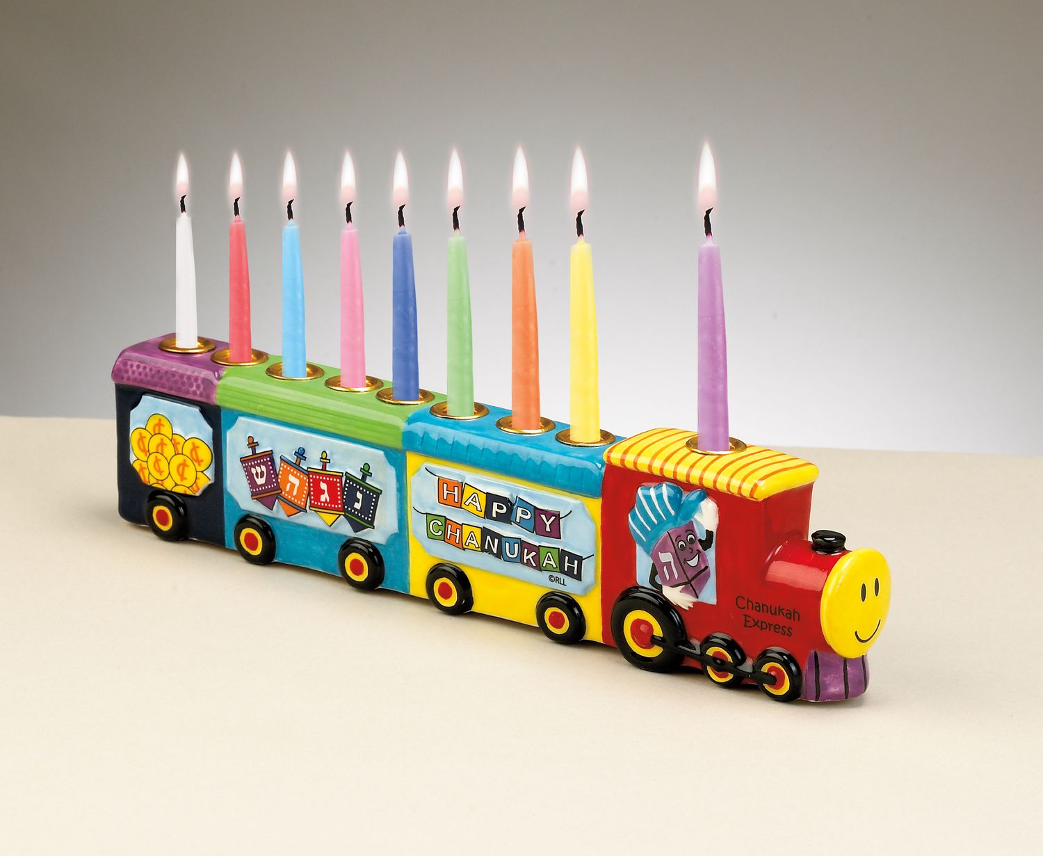 tog-hanukkia i keramikk
