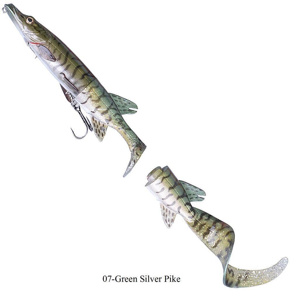 Māneklis SG 3D Hybrid Pike 25cm, 130gr, Krāsas: Green Silver Pike