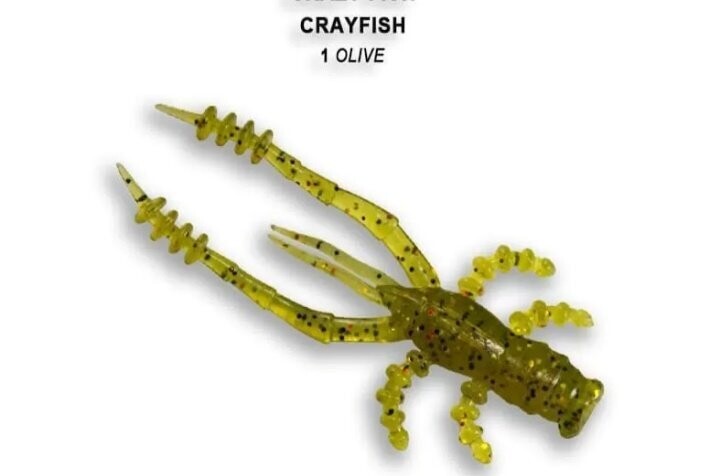 Силиконовые приманки Crazy Fish Crayfish 1.8", Цвета: 26-45-1-6