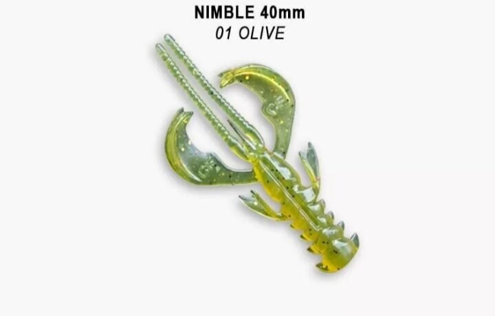 Silikona māneklis Crazy Fish Nimble 1.6, Krāsas: 49-40-1-6