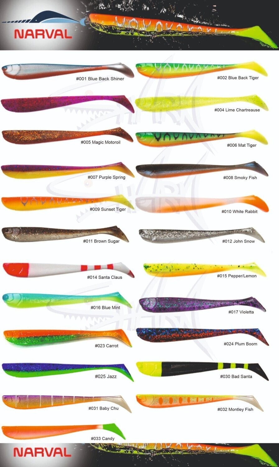 Soft baits NARVAL SLIM MINNOW 16 cm (1psc)
