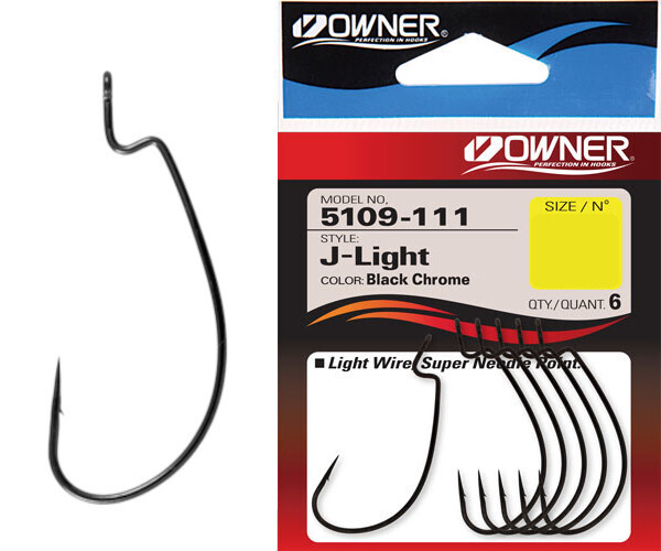 Owner J-Light Worm Hook 5109