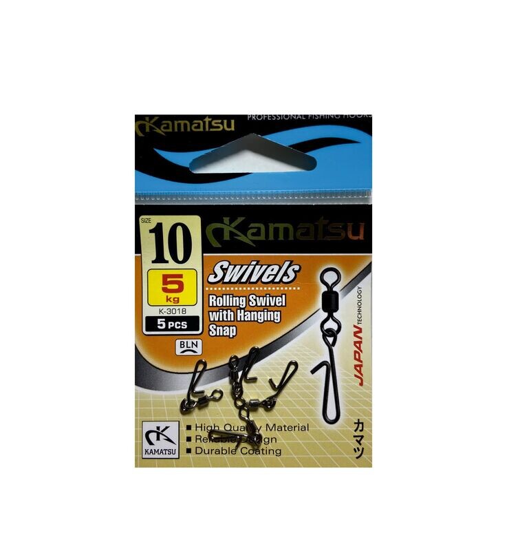 Kamatsu Rolling Swivel with Hanging Snap K-3018