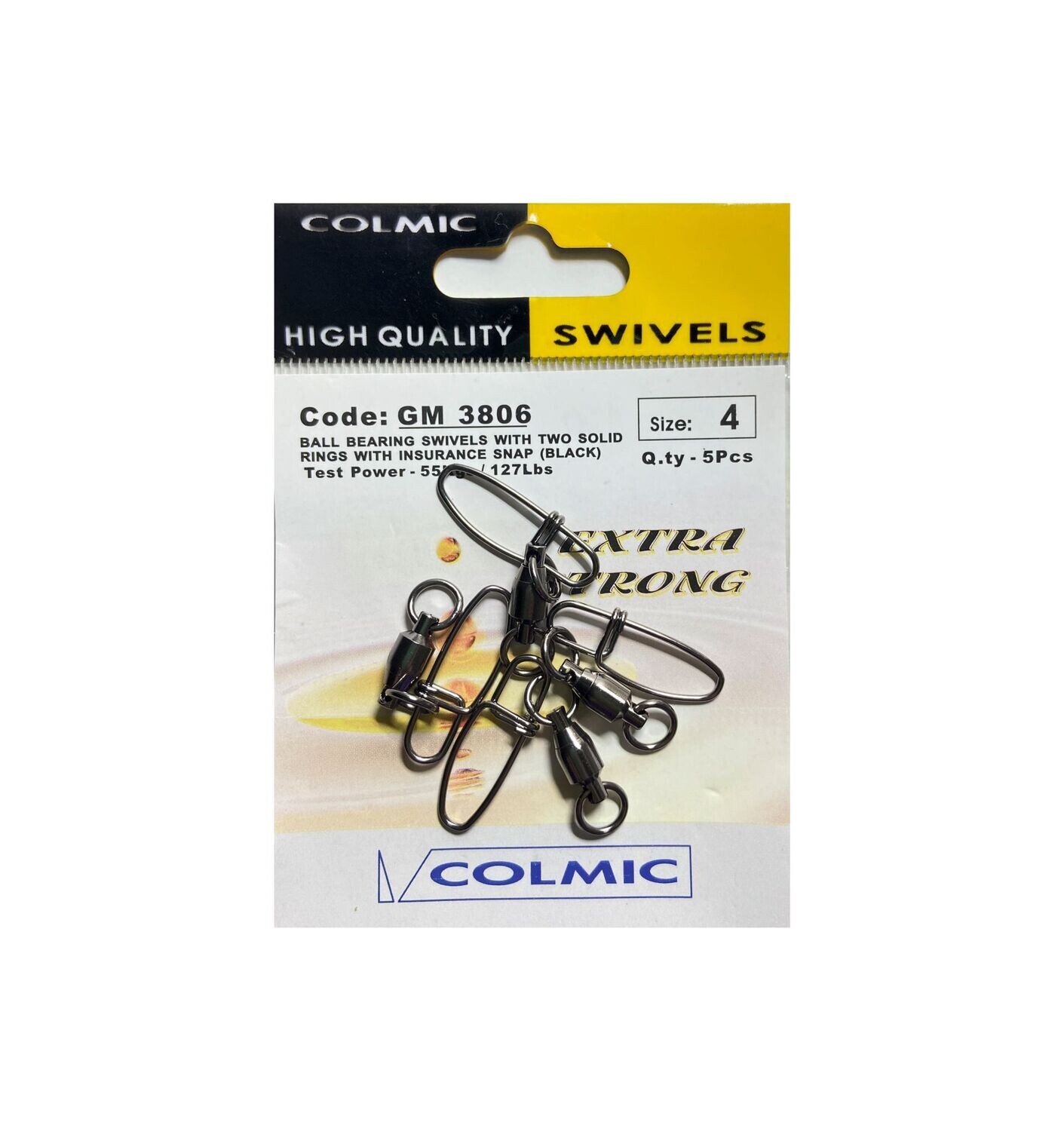 Ball Bearing swivels with two solid rings with insurance snap GM 3806
