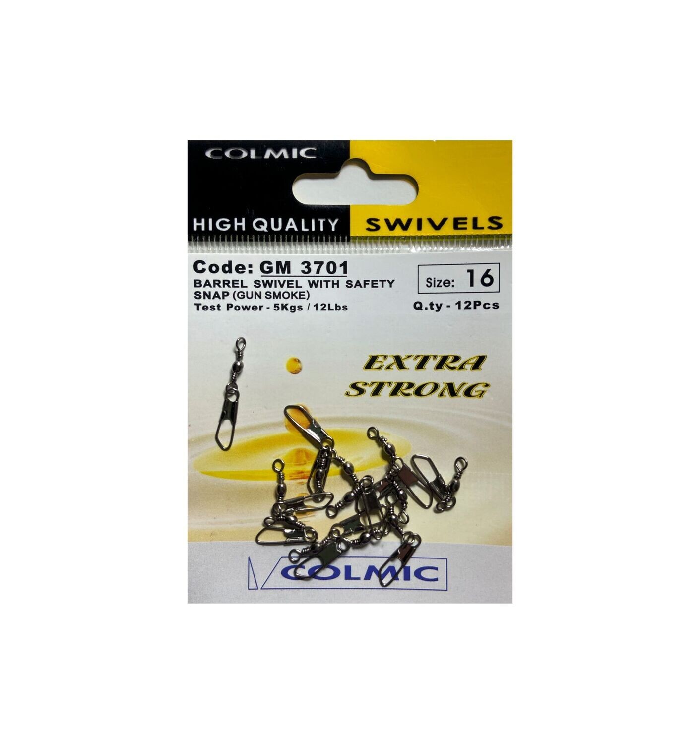 Barrel swivel with safety snap GM 3701
