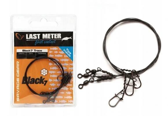 Savage Gear Last Meter Black 7 Wire Traces